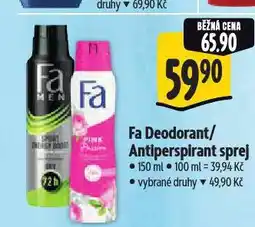 Albert Fa deodorant nabídka