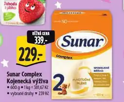 Albert Sunar kojenecká výživa nabídka