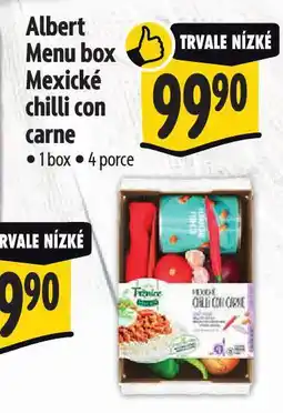 Albert Menu box mexické chilli con carne nabídka