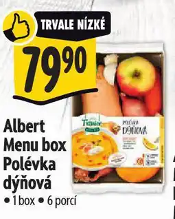 Albert Menu box polévka dýňová nabídka