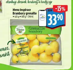 Albert Menu inspirace brambory grenaille nabídka