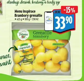 Albert Menu inspirace brambory grenaille nabídka