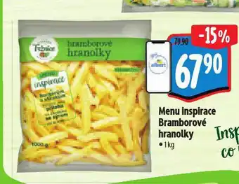 Albert Menu inspirace bramborové hranolky nabídka