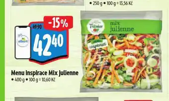 Albert Menu inspirace mix julienne nabídka