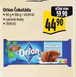 Albert Orion čokoláda nabídka