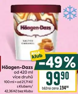 Billa Zmrzlina haagen-dazs nabídka