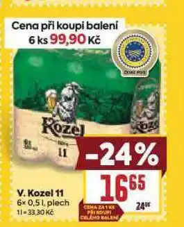 Billa Pivo velkopopovický kozel nabídka