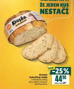 Billa Kvasko kukuřičný chléb nabídka