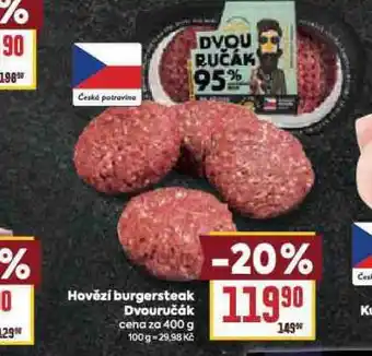 Billa Hovězí burgersteak dvouručák nabídka