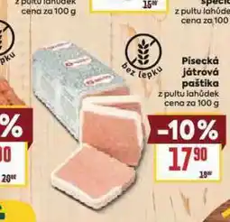 Billa Písecká játrová paštika nabídka