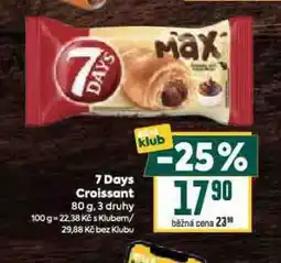 Billa 7days croissant nabídka