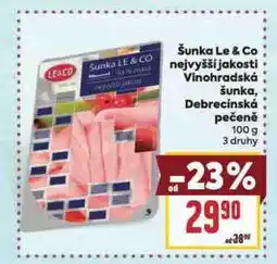 Billa Debrecínská pečeně nabídka