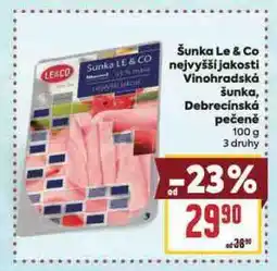 Billa Vinohradská šunka nabídka