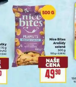 Billa Nice bites arašídy nabídka