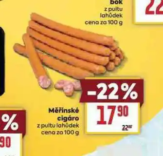 Billa Měřínské cigáro nabídka