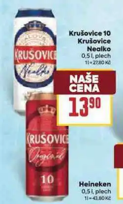 Billa Pivo krušovice nealko nabídka