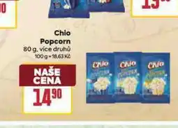 Billa Chio popcorn nabídka