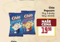 Billa Chio popcorn nabídka