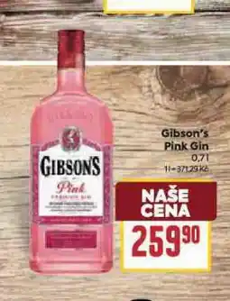 Billa Gibson's gin nabídka