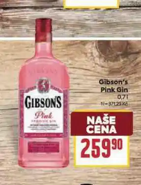 Billa Gibson's gin nabídka