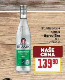 Billa St. nicolaus klasik borovička nabídka