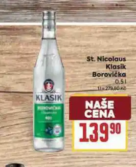 Billa St. nicolaus klasik borovička nabídka