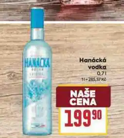 Billa Hanácká vodka nabídka