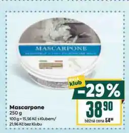 Billa Mascarpone nabídka