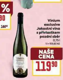 Billa Vinium exclusive nabídka