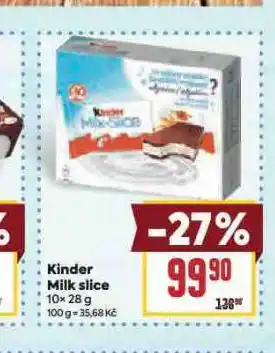 Billa Kinder mléčný řez nabídka