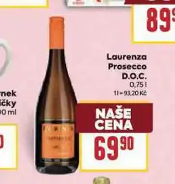 Billa Laurenza prosecco nabídka