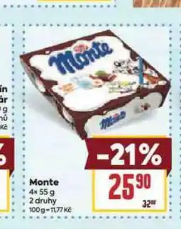 Billa Monte dezert nabídka