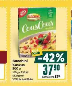 Billa Bacchini kuskus nabídka