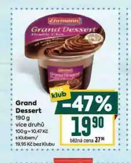 Billa Grand dessert nabídka