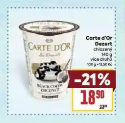 Billa Carte d'or smetanový dezert nabídka