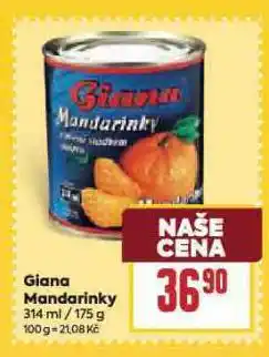 Billa Giana mandarinky nabídka
