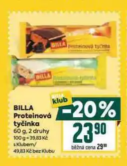 Billa Proteinová tyčinka nabídka