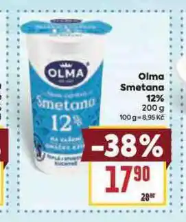 Billa Olma smetana nabídka