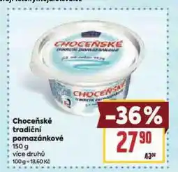 Billa Choceňské tradiční pomazánkové nabídka