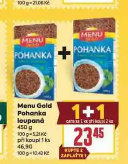 Billa Menu gold pohanka nabídka