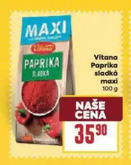 Billa Vitana paprika sladká nabídka