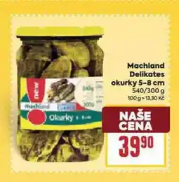 Billa Machland okurky delikates nabídka