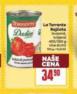 Billa La torrente rajčata nabídka