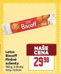 Billa Lotus sušenky nabídka