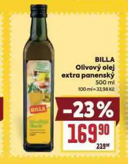 Billa Olivový olej extra panenský nabídka