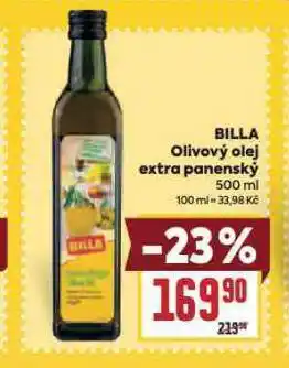 Billa Olivový olej extra panenský nabídka