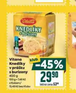 Billa Vitana knedlíky v prášku s burizony nabídka