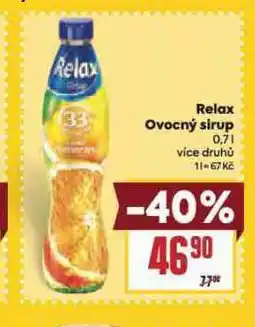 Billa Relax ovocný sirup nabídka