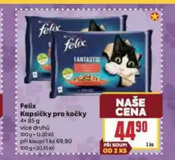 Billa Felix kapsičky pro kočky nabídka