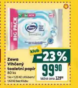 Billa Zewa toaletní papír nabídka